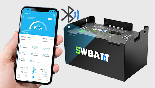 Mobile phone APp real-timecheck forklift battery information